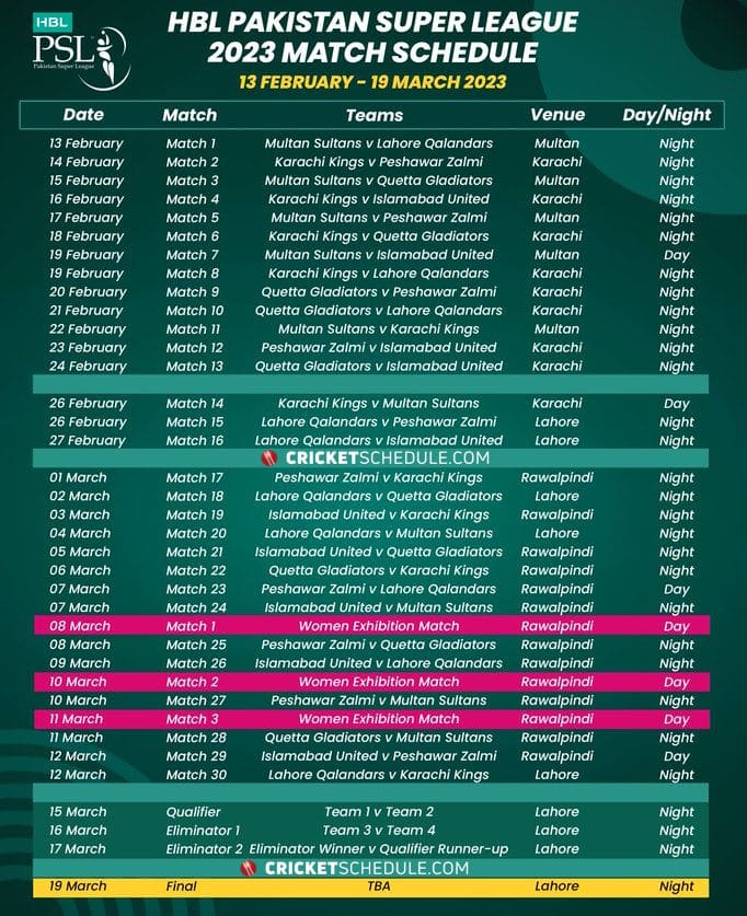 Don’t Miss These 5 Crucial Dates in the 2023 PSL Schedule!